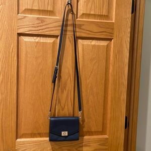 Michael Kors navy blue crossbody purse gently used